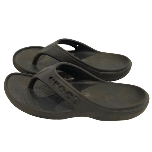 CROCS Shoes - Crocs black sandals men’s size 6 women’s size 8